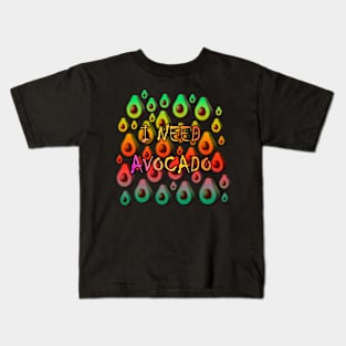 avocado popart Kids T-Shirt